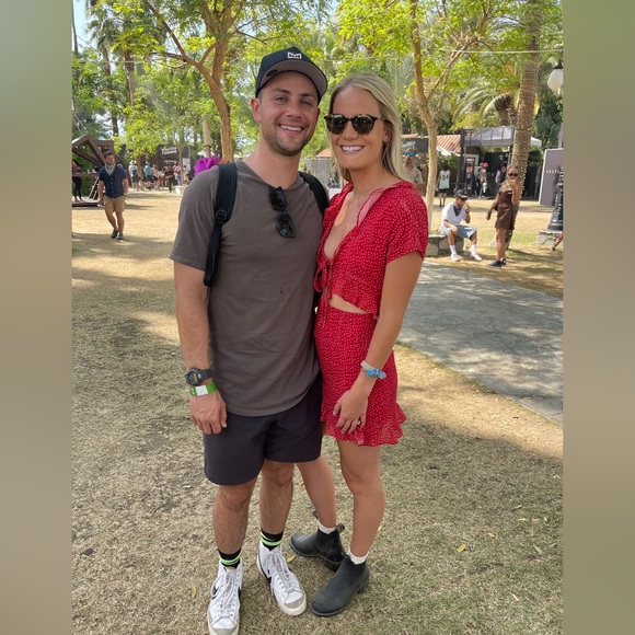 superdown Mercy Polka Dot Dress in red (S) - Picture 4 of 7